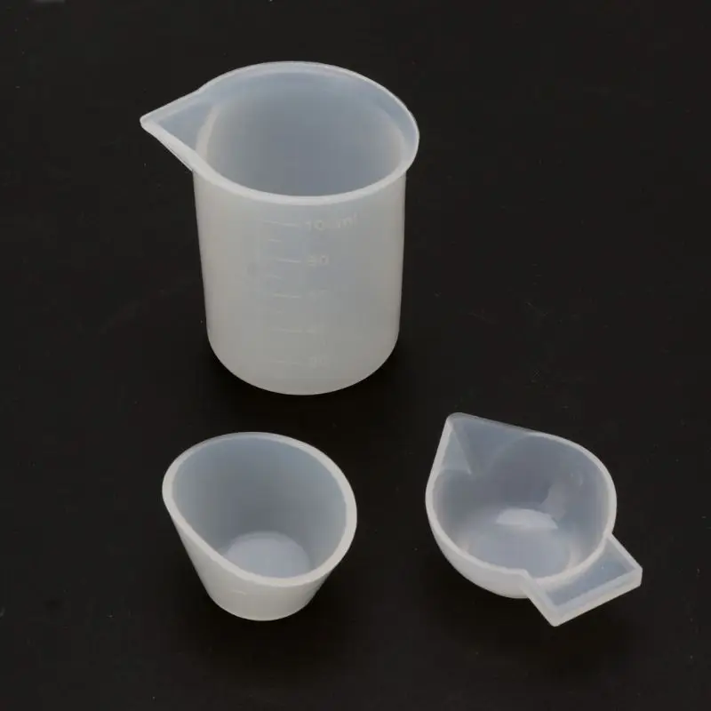 

12Pcs Silicone Mixing Measuring Cups UV Resin Mold DIY Casting Jewelry Tool Kit