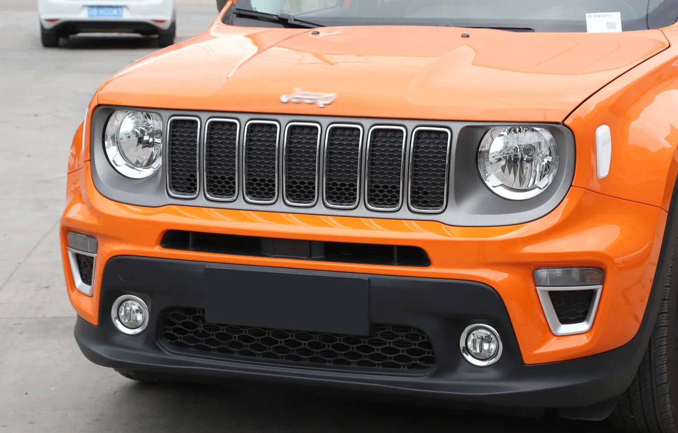 Серебристый ABS передний Поворотники боковые Светильник лампы Накладка для Jeep