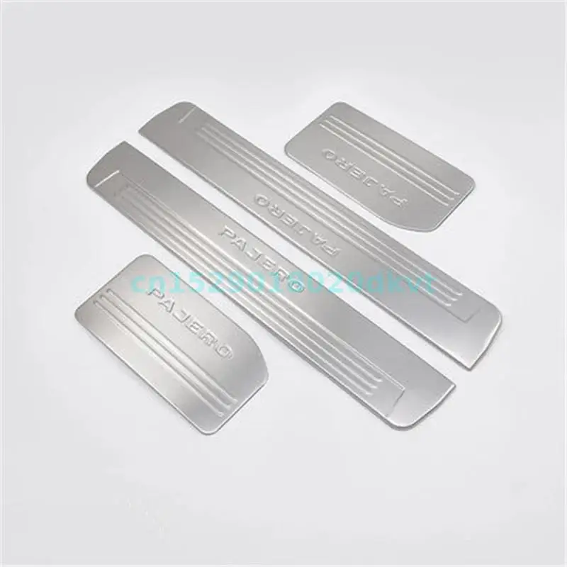 

For Mitsubishi Pajero V93 V97 V73 2003-2018 stainless steel Door Sill Cover Welcome Pedal Trim Car-styling Accessories