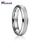 4 мм комфортное прилегание вольфрамовое Карбидное кольцо для мужчин и женщин Пескоструйный вольфрамовый свадебный браслет ювелирные изделия AAA Качество