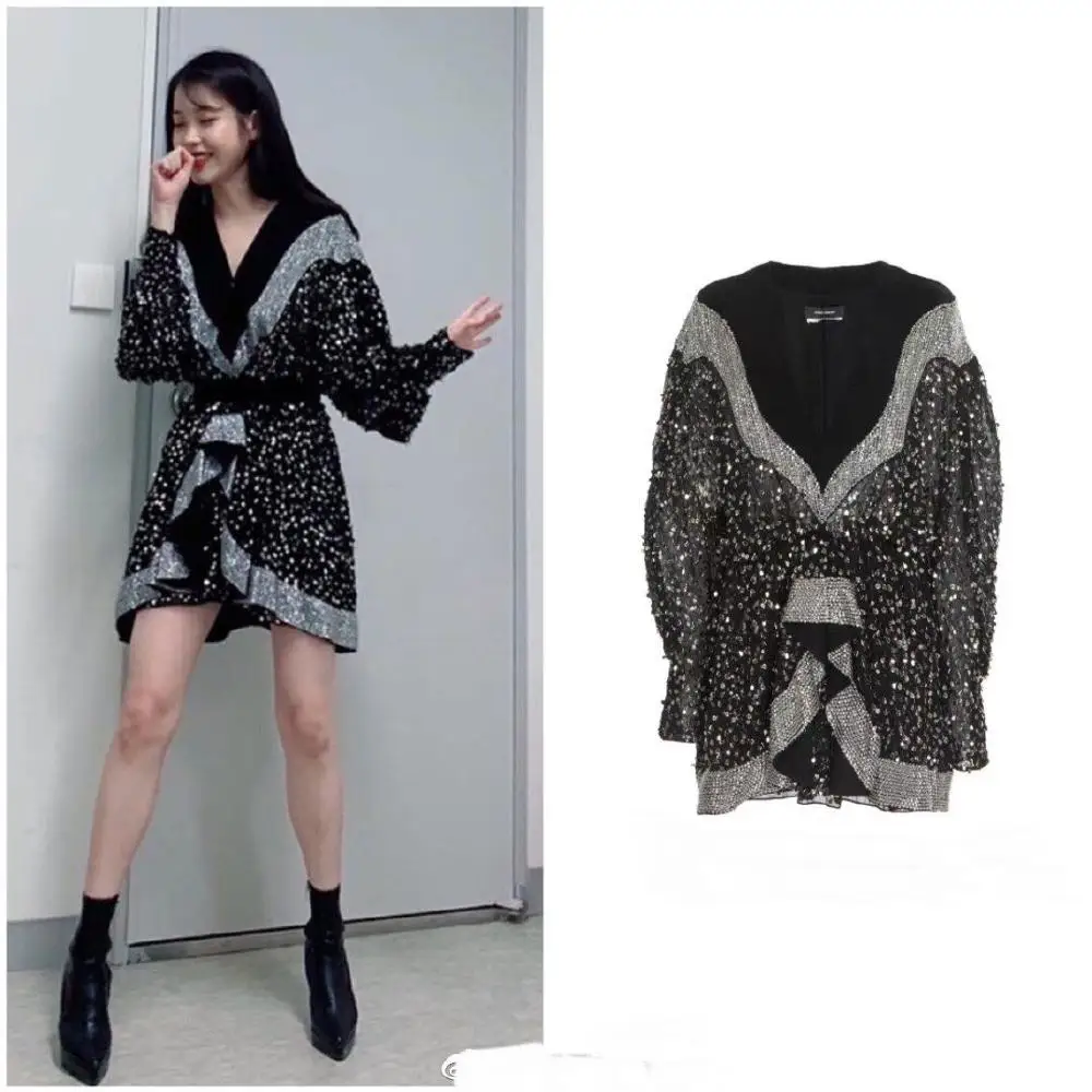 2019 новые осень-зима роскошный дизайн женский черный золотой бархат благородная