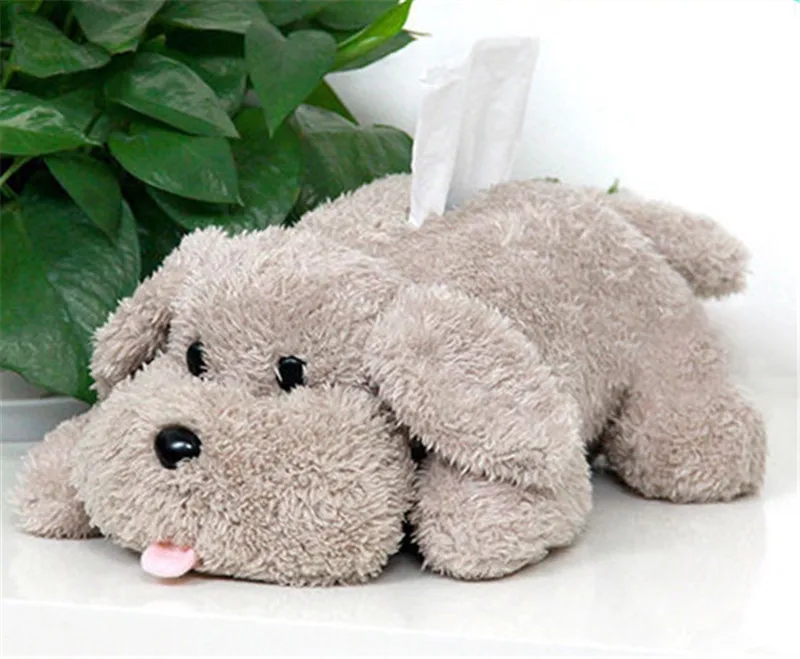 Мягкие Плюшевые коробки для салфеток Держатель новизны Коричневый Милый