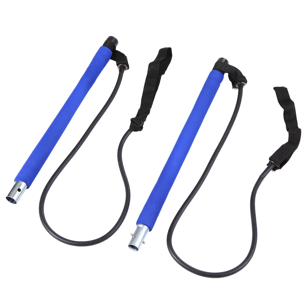 Портативная палочка для йоги пилатеса бара с резинкой домашний тренажерный зал