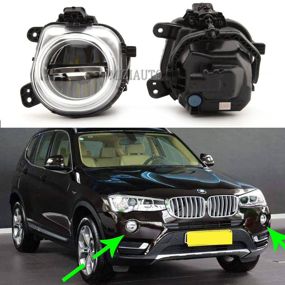 Для BMW X3 F25 X4 F26 X5 F15 F85 X6 F16 2014 2016 Автомобильные светодиодные противотуманные фары s