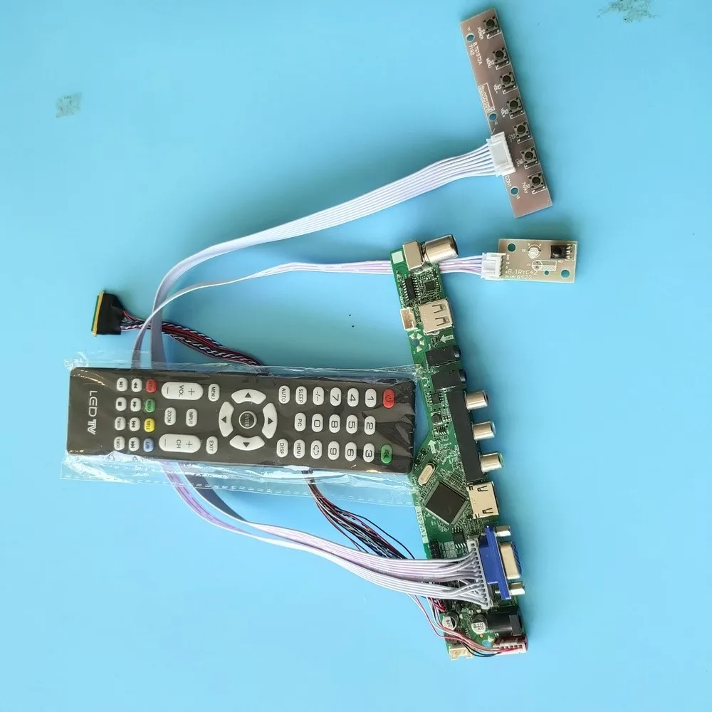

Kit for LTN156AT17 40pin VGA panel USB HDMI TV AV LVDS 1366x768 Audio Screen remote Display LED Controller board LCD monitor