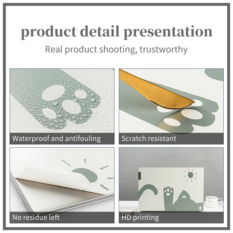 Наклейки для ноутбука с мраморной обложкой чехол из ПВХ простота 11 6 дюйма 13 3 14