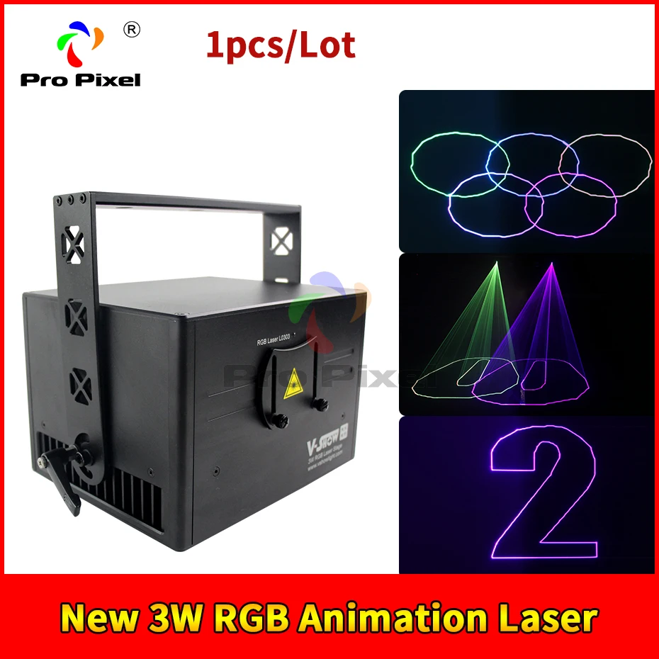 free tax to usa Euro 3W Animation Laser RGB Scanner ILDA30Kp Stage Light Programmable Projector Led Dmx Dj For Disco | Освещение