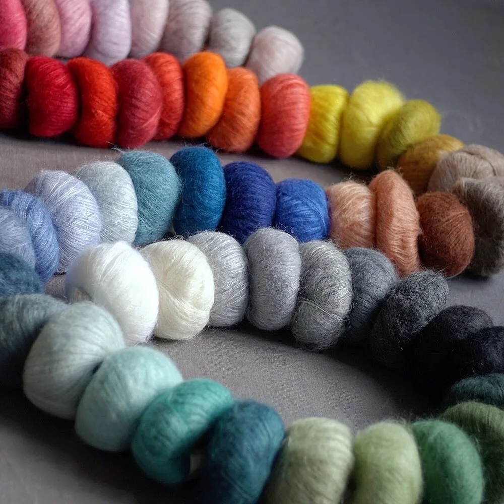 

Super Soft Mohair Yarn Sweater Scarf Knitting For Yarn Crochet Baby Wool 0.9mm 166m 25g/PC