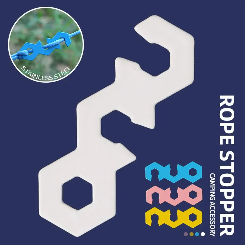 1 шт. быстрое завязывание узлов палатка ветровой стоппер для троса Нескользящая