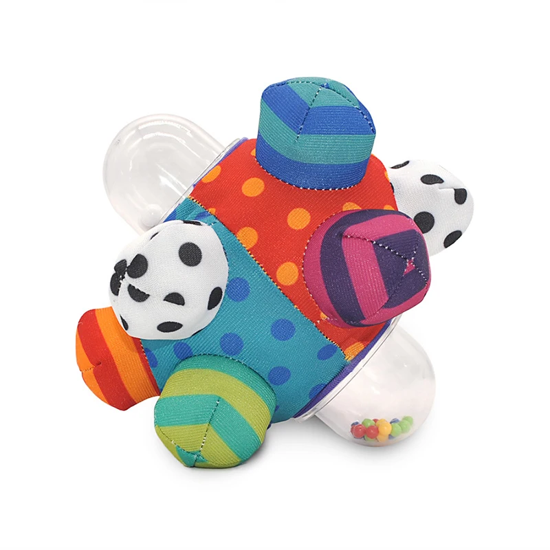 

Шарик-погремушка для детей, сенсорный 3D шар игрушечная бомба, погремушка из ткани