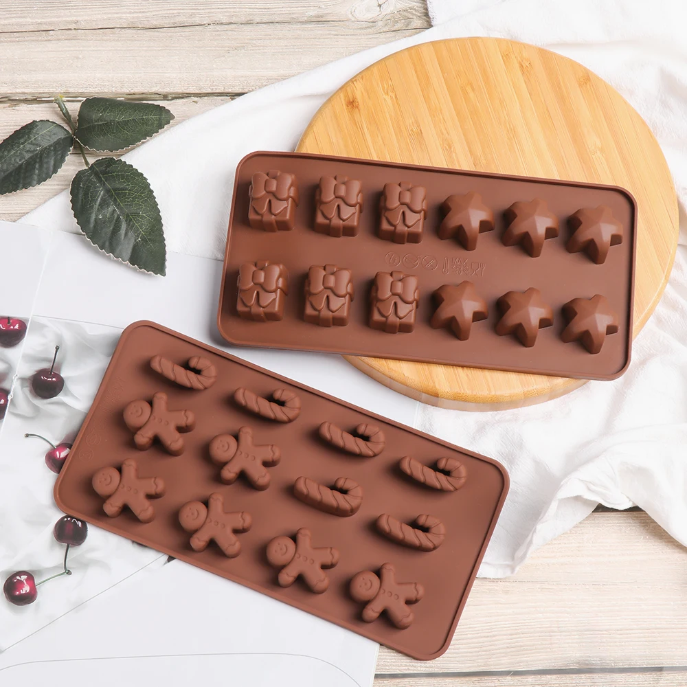Силиконовая форма для рождественского шоколада печенья подносы выпечки