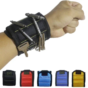 1680D магнитный браслет из ткани Оксфорд и полиэстера, Ремонтный инструмент, переносная сумка для инструментов, ручной браслет, винты, держатель для сверла, A28