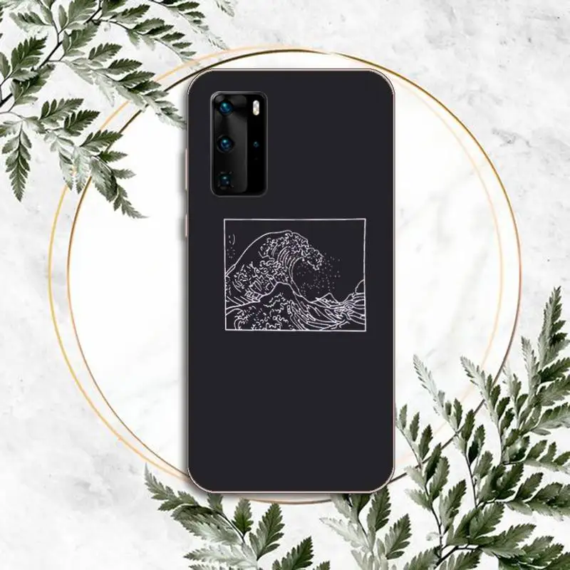 

The Great Wave off Kanagawa Phone Case Clear Transparent for huawei honor P 40 30 20 lite Pro 10 i 8 9 x p smart 2019