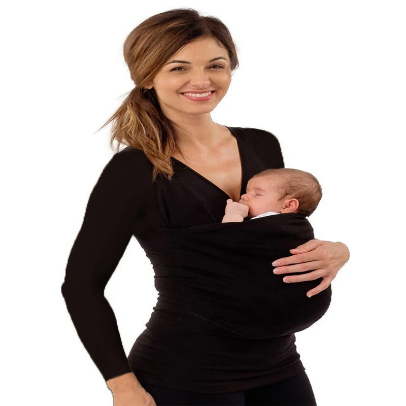

Multifunction Shirts Plus Size Baby Carrier Clothing Kangaroo T-Shirt For Father Mother With Baby Short-sleeve Big Pocket Tops