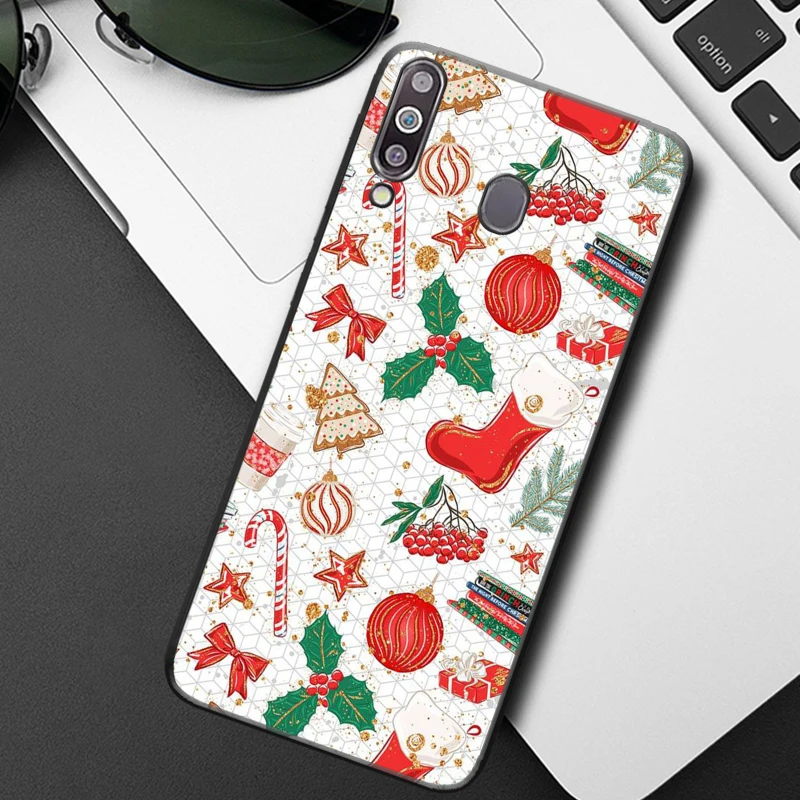 

Snow Merry Christmas Silicone Phone Case for Samsung M30 Prime F41 M30s M31 M31s M51 M21 M11 M10 M10s M20 A7 A9 2018 Shell