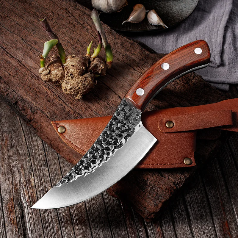 Кухонный нож ручной работы шеф-повара для рыбалки мясницкий острый походный