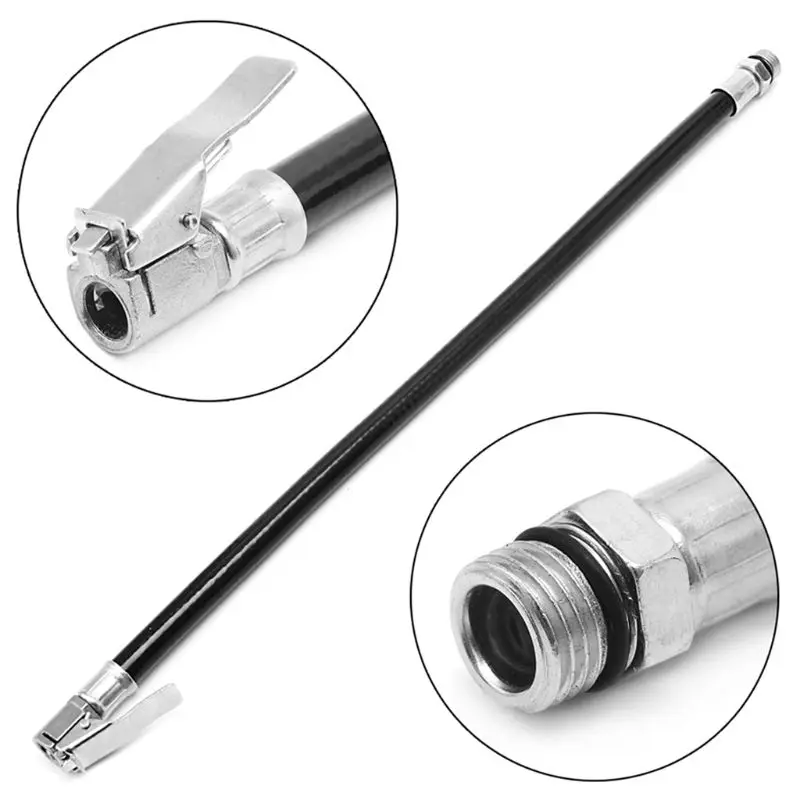 

K0AF 1PC Zinc Alloy Car Air Rubber Hose Lock on Clip Chuck Tire Inflator Self-locking