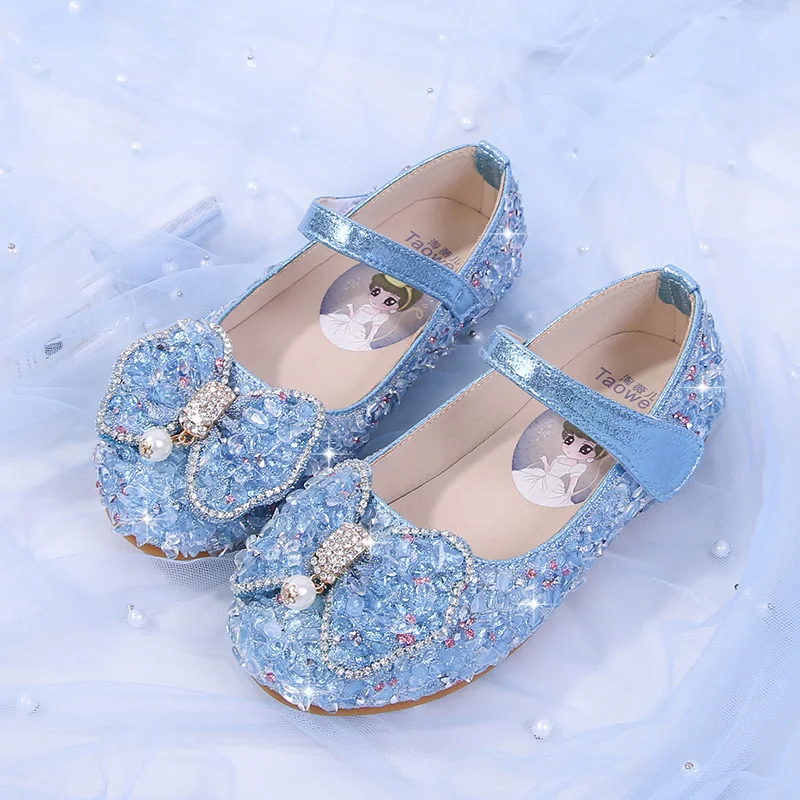 Girl's Princess Shoes Spring And Autumn 2022 Soft Sole Versatile Little Girl Foreign Style Children's Single Shoes