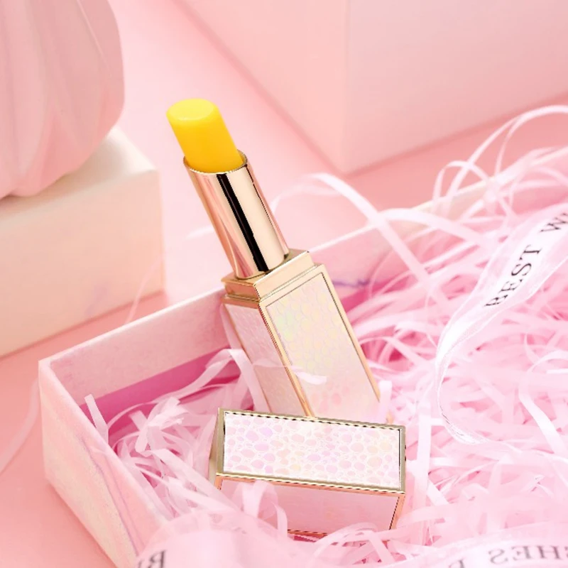 Желтая помада Macfee с изменением цвета при температуре крем увлажняющий стойкий