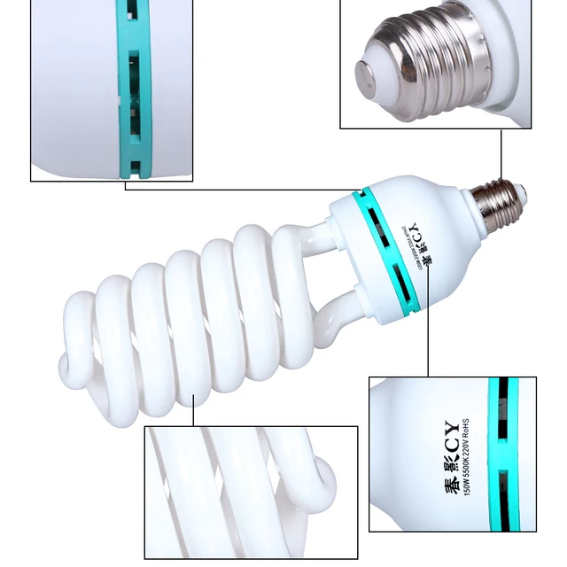 SH 135W LED Lighting Bulbs Photography Video Light Lamp Light Bulb Daylight E27 Socket For Softbox Photo Video Studio 4
