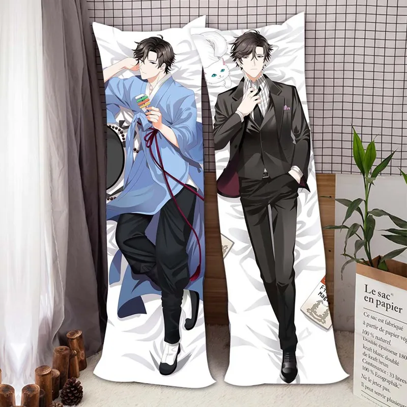 Mystic Messenger аниме персонажи крутой мальчик Jumin Han & Zen 707 наволочка для