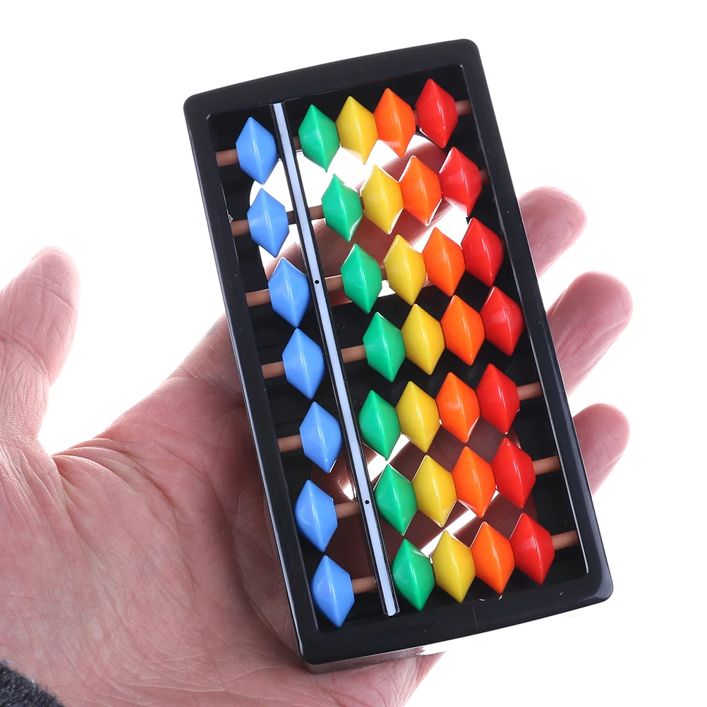 Пластиковые 7 цифр китайские игрушечные счеты Abacus арифметические соробан