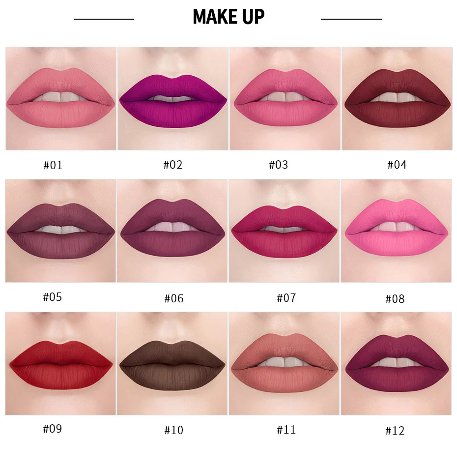 Брендовая губная помада Professional Lips Makeup Waterproof Shimmer Long Lasting Pigment Nude Sexy Red Lipstick Luxury Cosmetic.