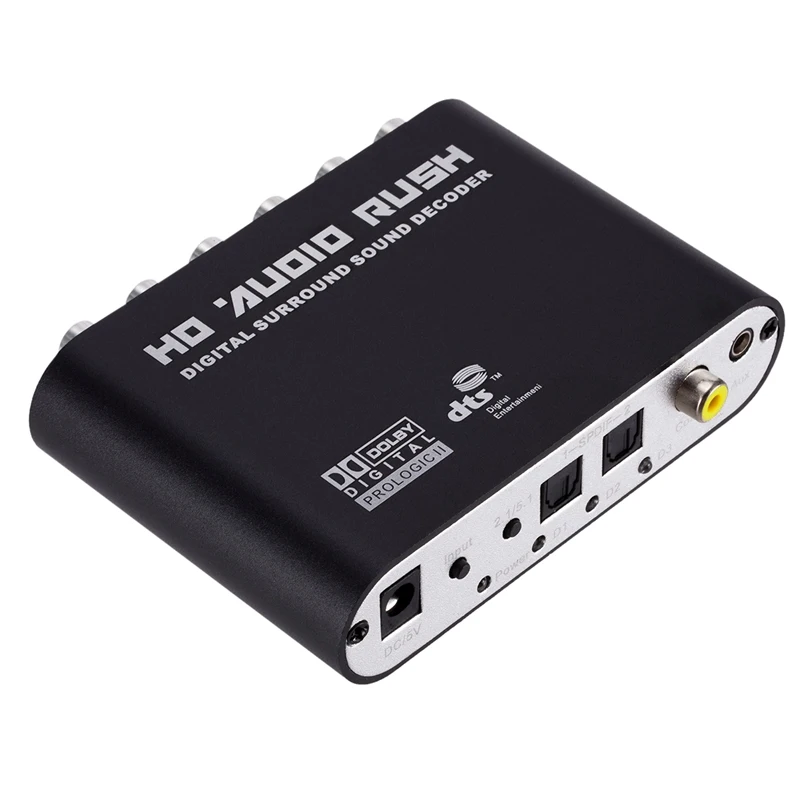 5 1 CH аудио декодер SPDIF коаксиальный к RCA DTS AC3 цифровой усилитель аналоговый