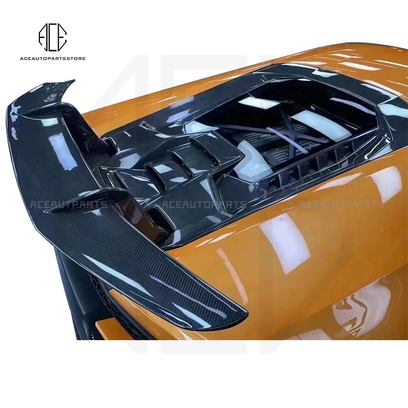 

PERFORMANTE STYLE CARBON FIBER REAR ENGINE HOOD SPOILER WING FOR 2014-2018 LAMBO HURACAN LP610-4 LP580