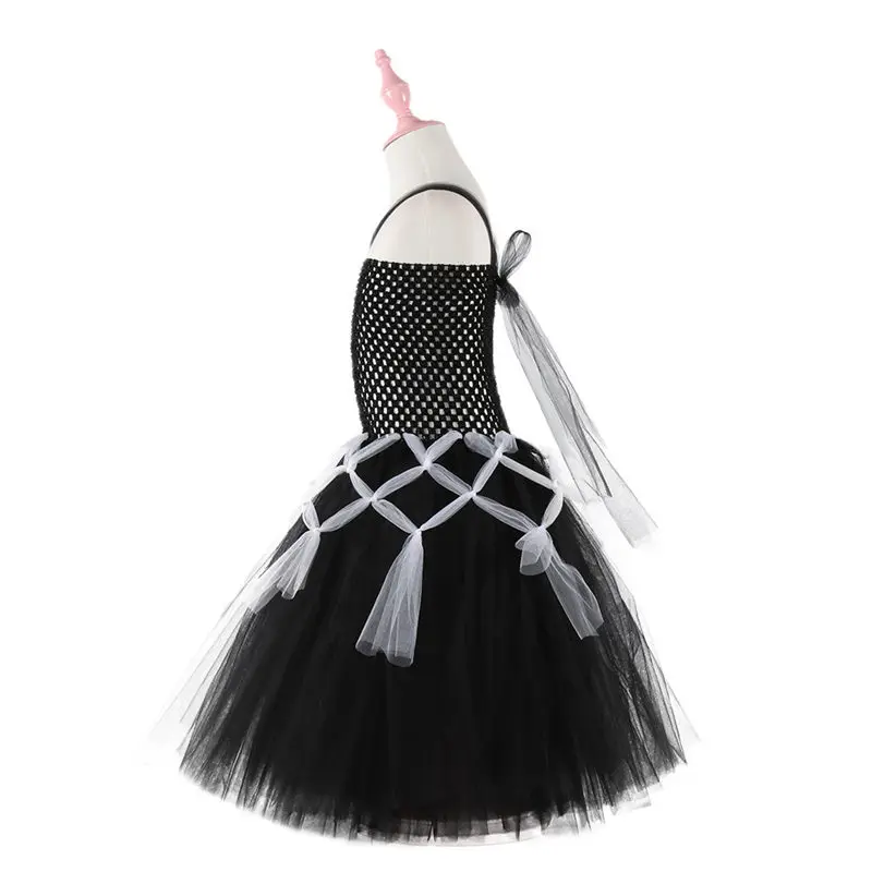 Платье-пачка с пауком костюм для косплея на Хэллоуин девочек детское вечернее