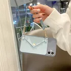 Мягкий чехол с отделением для карт для iPhone 11, 12 Pro Max, SE20, XR, X, XS Max, 7, 8 Plus, 12Mini, с ремешком и защитой камеры