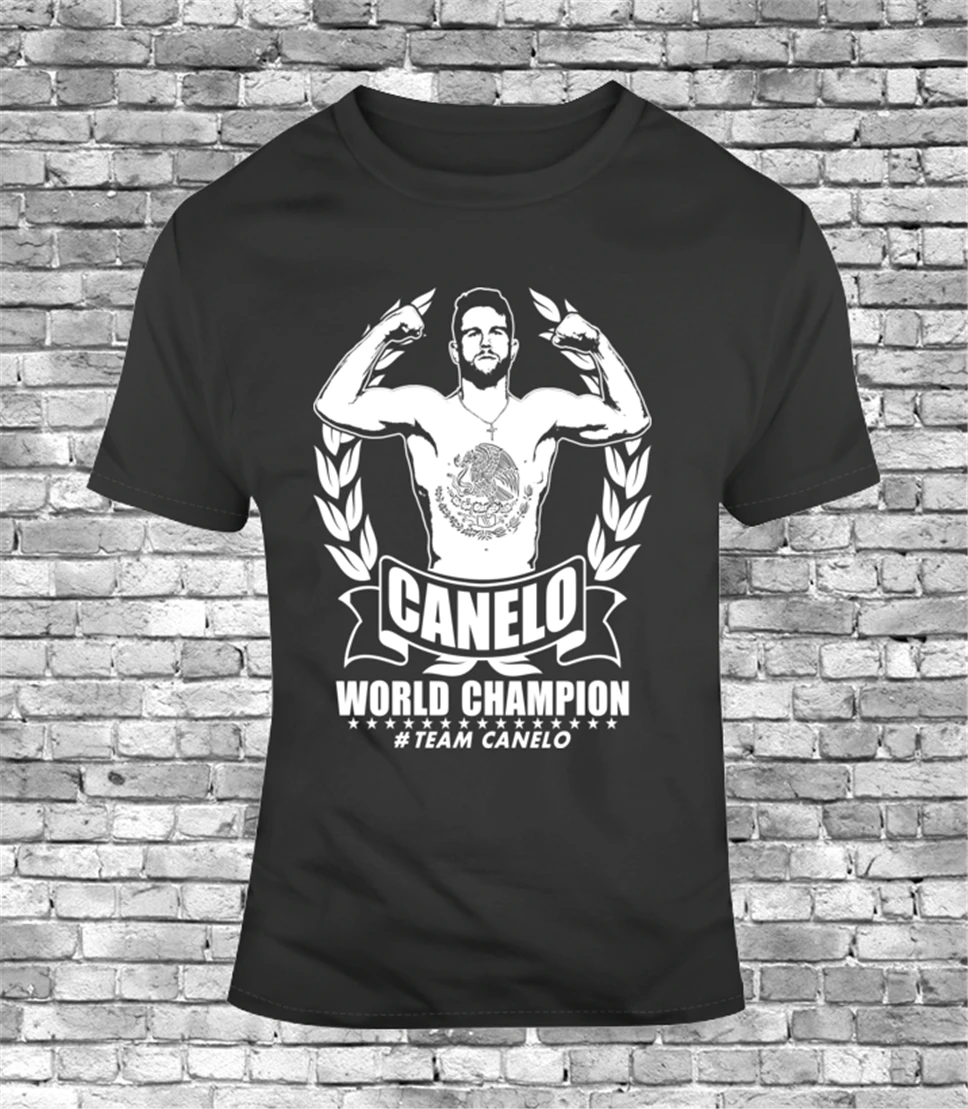 Мужская футболка команда Canelo World Чемпион по боксу Альварес Мексика бокс Ggg Golovkin