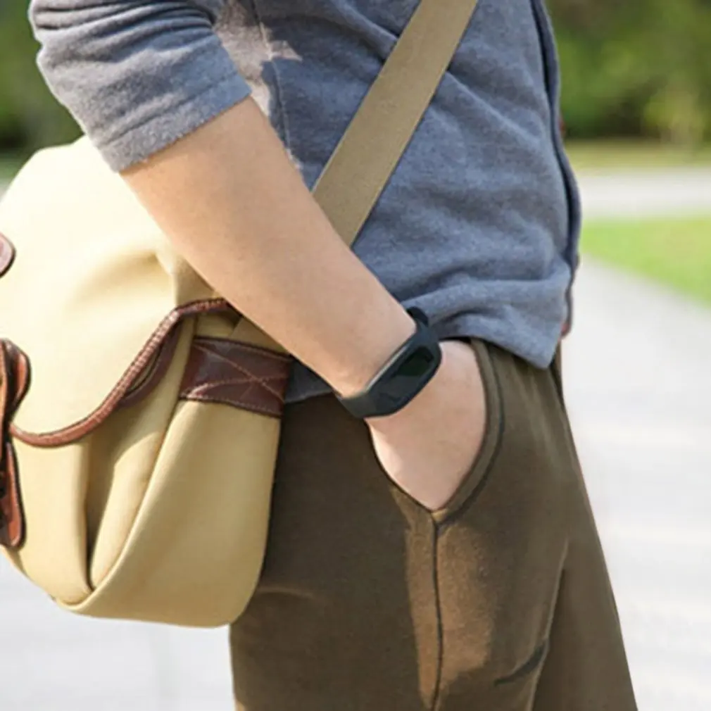 Смарт-часы с ЖК-дисплеем браслет шагомер спортивный монитор бег упражнения