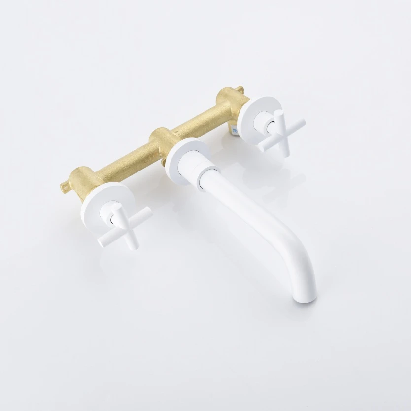 Смесители для раковины латунные Золотые/никелевые Золотые Квадратные смесители