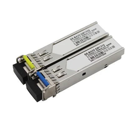

Free Shipping,1.25Gb/s Gigabit 20km SFP Module Mini BIDI Fiber Optic Transceiver Single Fiber SM 1310nm/1550nm LC 20km