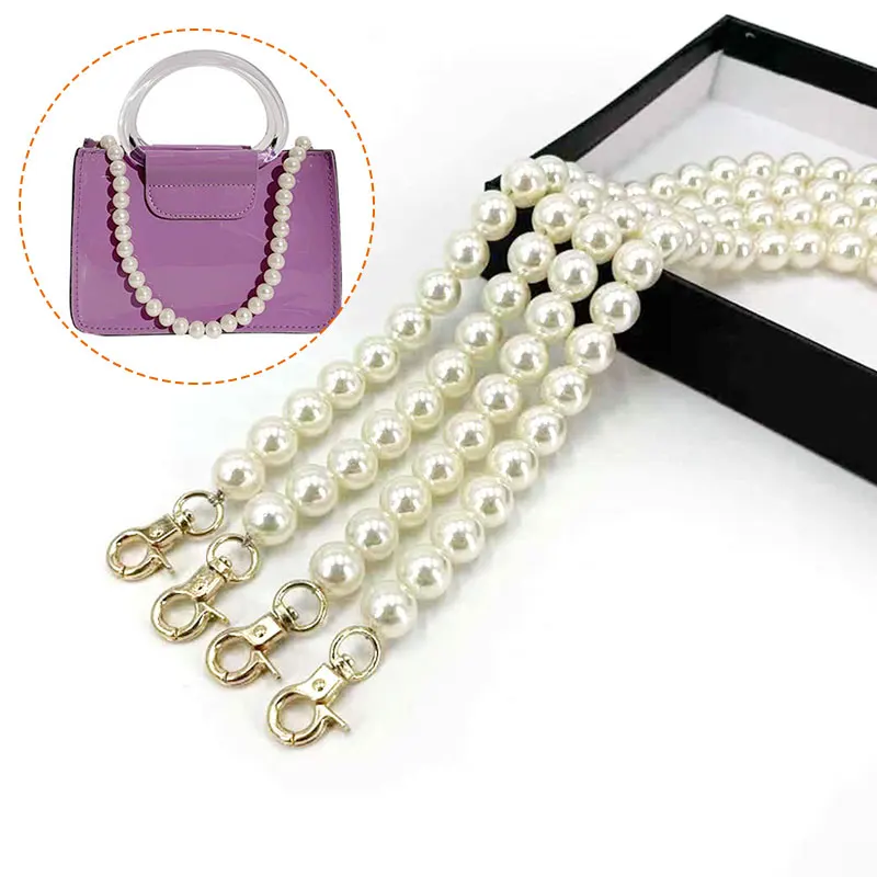 

Sweet Portable Imitate Pearl Bag Strap Belt Handles Chain Women Handbag Shoulder Bag Strap Replacement Long Bag Accessories