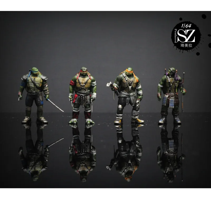 

1:64 micro-landscape props resin die-casting doll model classic movie turtle heroes car model scene layout decorations