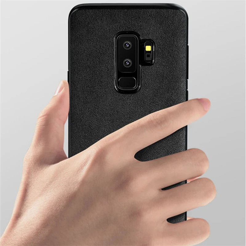 Чехол для Samsung Galaxy S9 S8 S10 Plus Note 8 9 роскошный чехол из итальянской замши телефона 10