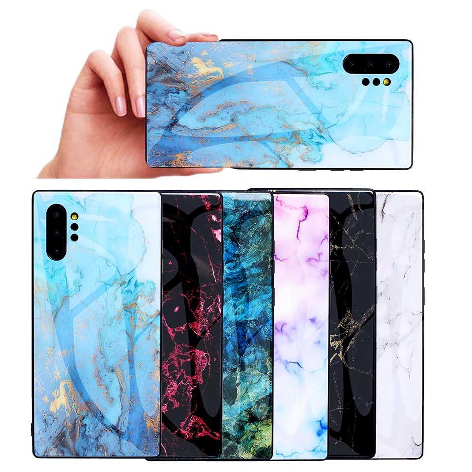 Luxury Protective Case For Samsung Note 10 Plus Silicon Marble Galaxy Note10 Pro Phone Funda |