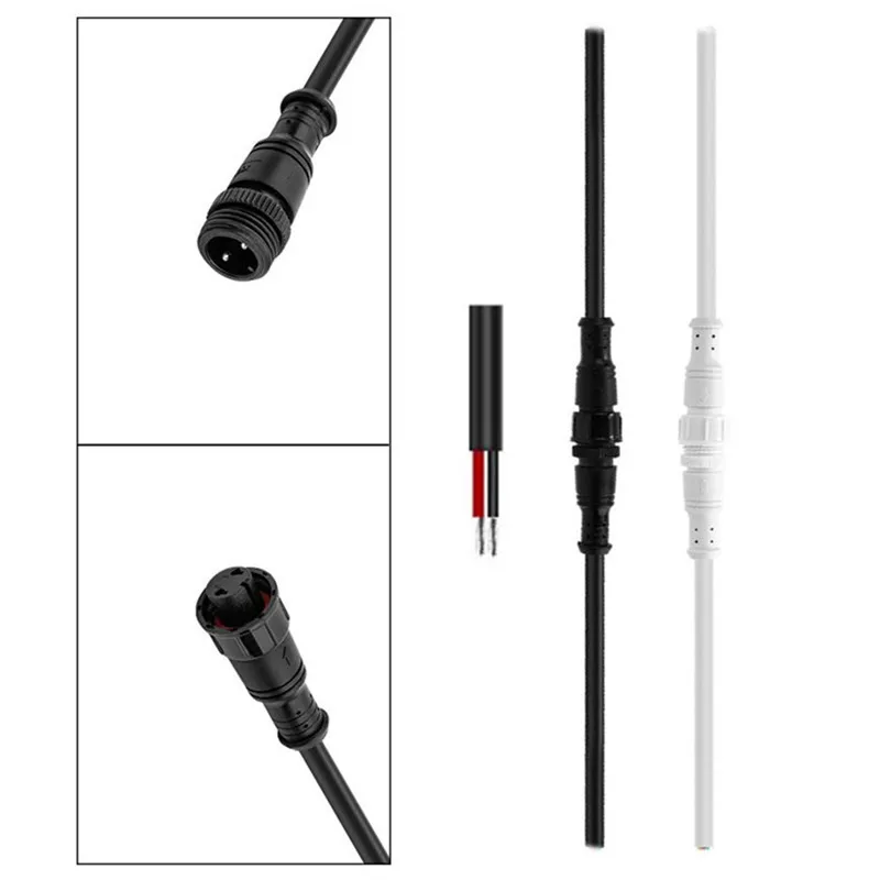 CLAITE 2 Pin 5A 18AWG Engineering Female And Male Waterproof IP67 Cable Wire Connector Outdoor | Лампы и освещение