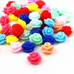 Новая мода 40 шт 12 мм Разноцветные плоские задние Кабошоны Камея G5-13