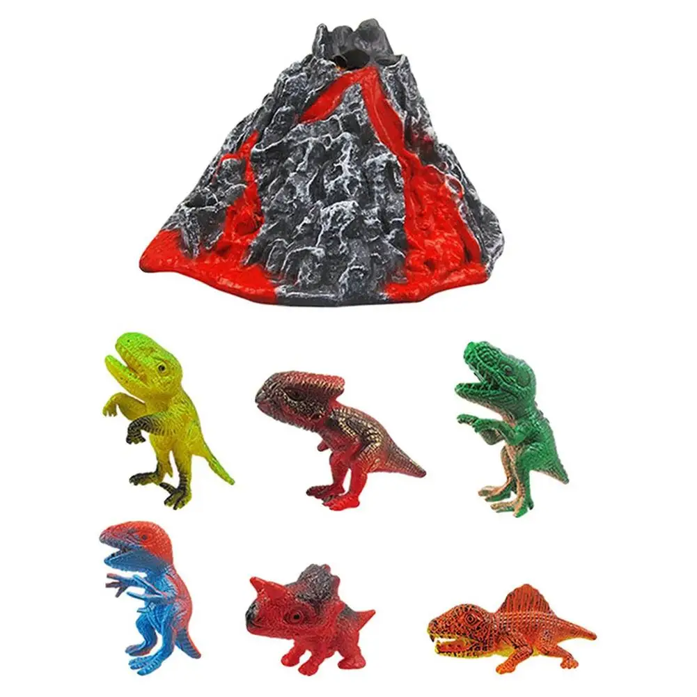 

Volcano Science Kit Volcano Dinosaur Playset With Dinosaurs Figures Mist-spouting Volcano Set Educational Gift Toys For Kids