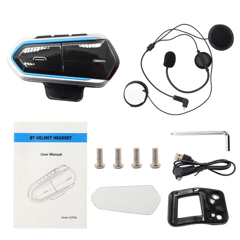 

Motorcycle Helmet Bluetooth Intercom Headset Communication Systems Kit