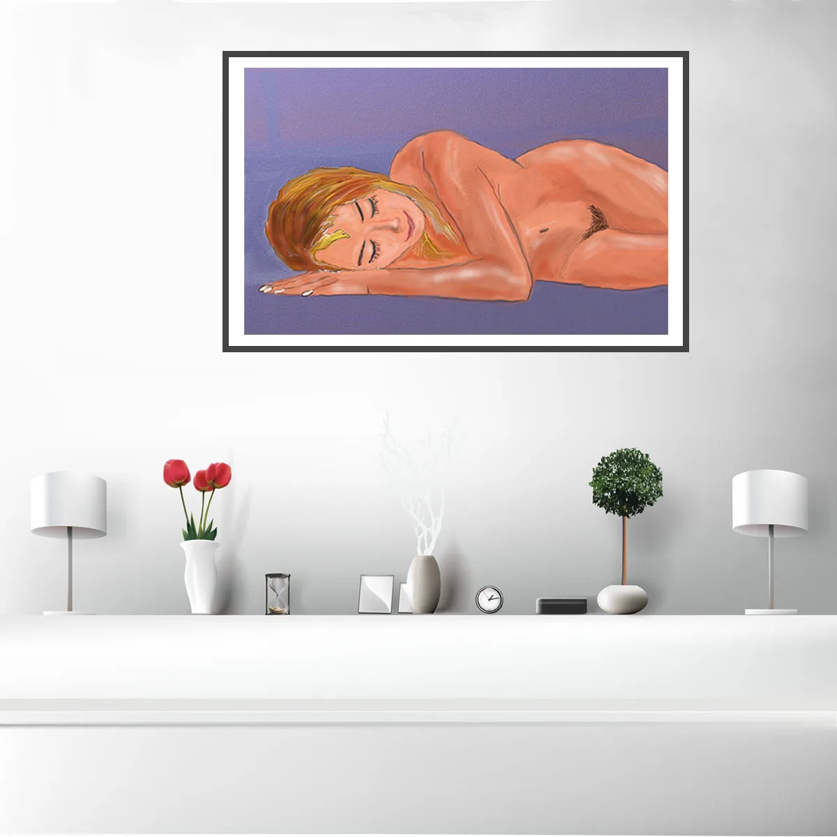 Сексуальная голая женщина Красота настенный плакат холст печать художественная