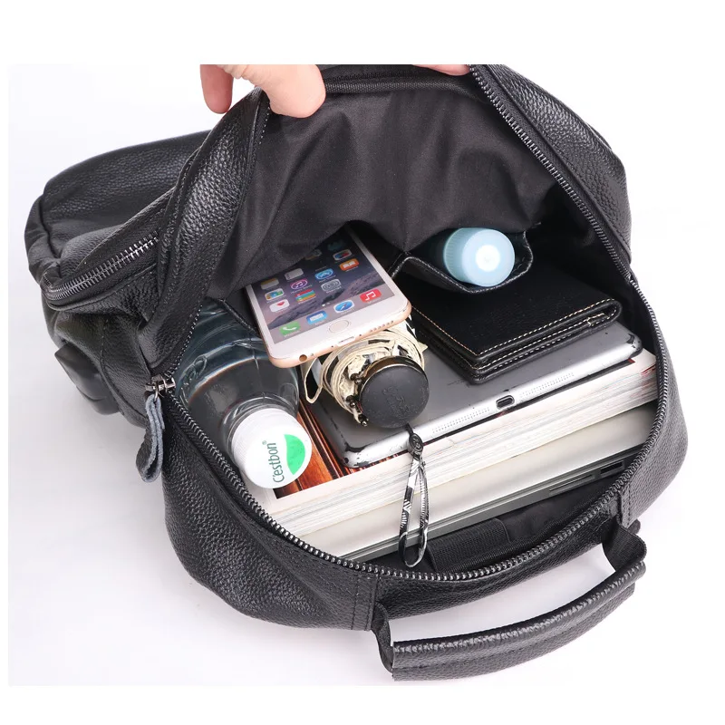 Рюкзак мужской кожаный для работы с компьютером в стиле ретро | Багаж и сумки