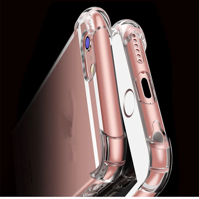 Прозрачный силиконовый мягкий ТПУ чехол для 7 7Plus 8 8Plus X XS MAX XR Прозрачный чехол для телефона для iPhone 11 Pro Max 5 5S SE 6 6s Plus чехол
