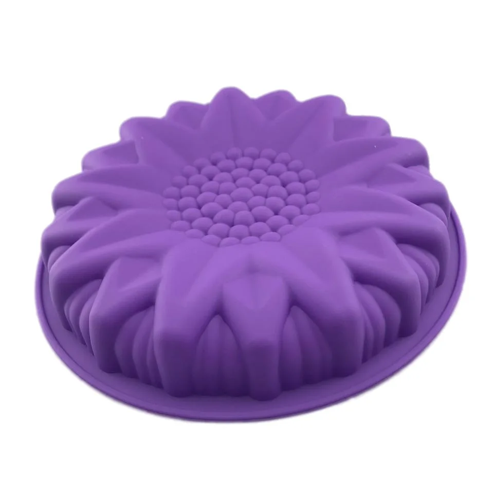 Силиконовая форма для подсолнуха шоколадный мусс фруктовый пирог желе помадка