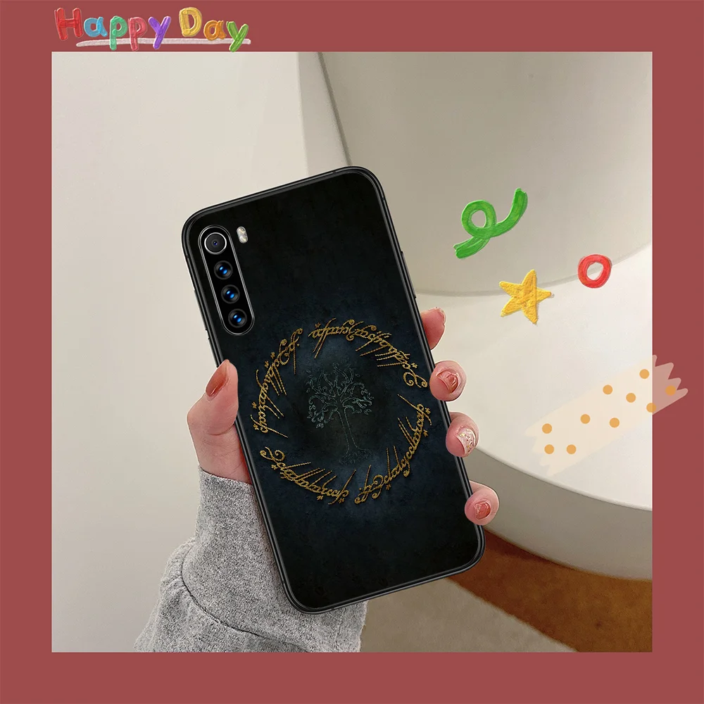 

Lotrs Movie Rings Phone Case For XIAOMI Redmi Note 5 7 8 T 9 6A 7A 8A 9S K 20 30 Pro black Funda Luxury Bumper Tpu Waterproof 3D
