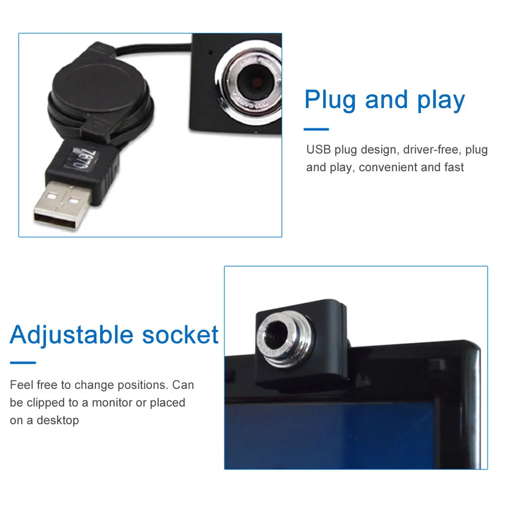 USB 2 0 HD 720P Веб камера CMOS сенсор Цифровая видеокамера для ПК ноутбука ноутбук