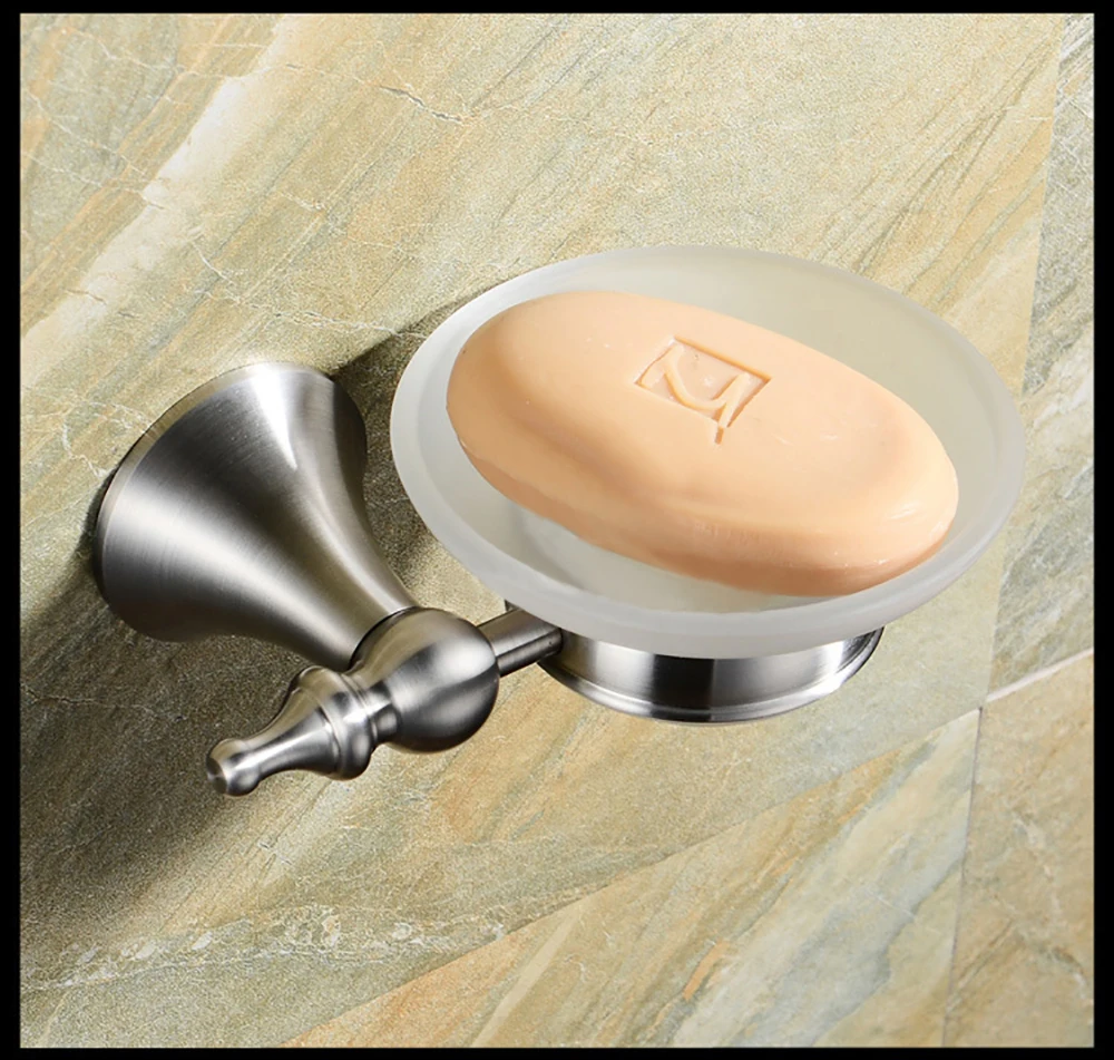 Stainless Steel Soap Dish Bathroom Storage Soap Rack Plate Box Container Wall Storage Rack Holder